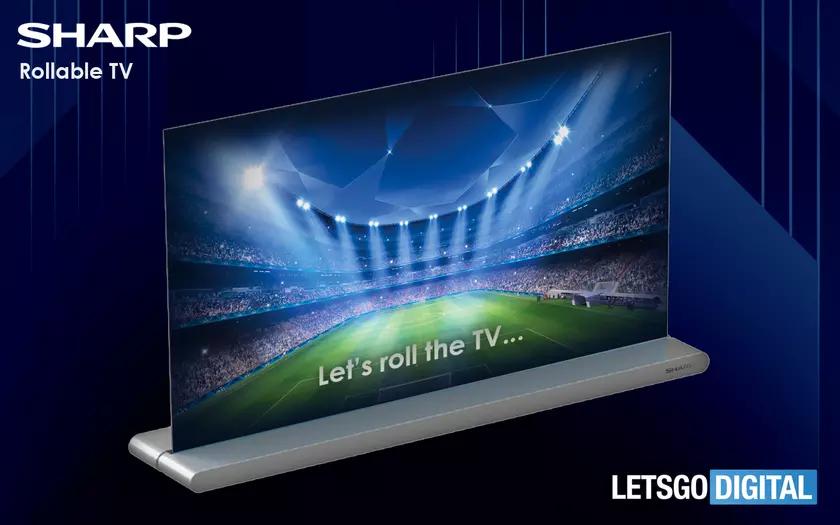 Sharp подготовил складной телевизор, который скручивается в рулон