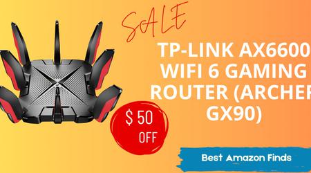 TP-Link AX6600 WiFi 6 Gaming Router (Archer GX90) - $50 OFF! Don't miss it!