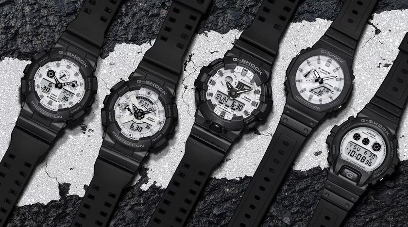 Casio представляет новую коллекцию Black and White с обновленными моделями G-SHOCK