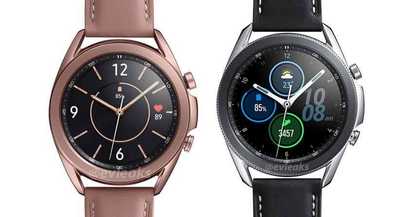 Смарт-часы Samsung Galaxy Watch 3 в разных расцветках на новых рендерах