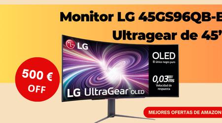 Oportunidad única: 500€ de descuento en el Monitor LG 45GS96QB-B Ultragear de 45”!