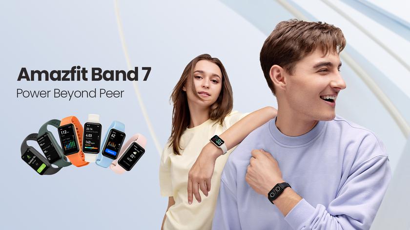 Amazfit Band 7 на Amazon: смарт-браслет с большим OLED-дисплеем, поддержкой Alexa и автономностью до 28 дней за $44