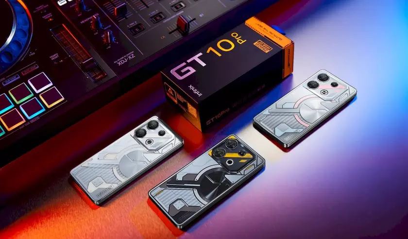 Infinix GT 10 Pro – игровой смартфон с Dimensity 8050, 108-МП камерой и 120-Гц дисплеем AMOLED по цене от $240