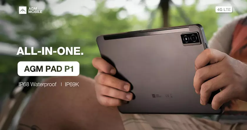 AGM Mobile Pad P1 – планшет с защитой от воды класса IP68/IP69K, Android 13 и поддержкой LTE по цене от $200
