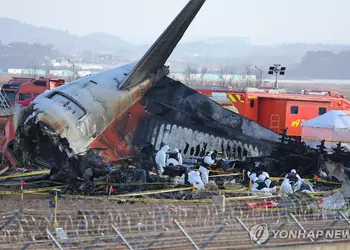 В Южной Корее завершили поисковую операцию на месте авиакатастрофы пассажирского самолета Jeju Air