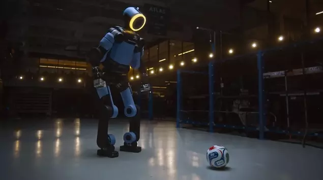 Atlas the robot is learning football ...