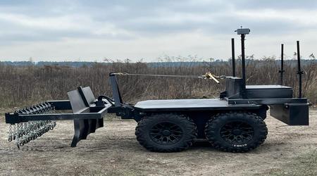 Ratel Deminer unmanned vehicle for demining created in Ukraine
