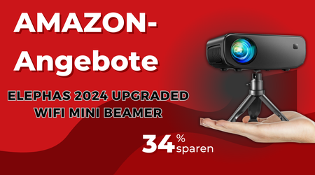 ELEPHAS WiFi Mini Beamer 2024 Edition – Jetzt über 37€ sparen!