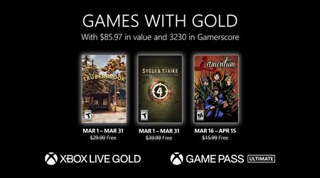 Microsoft anuncia los juegos Xbox Live Gold de marzo