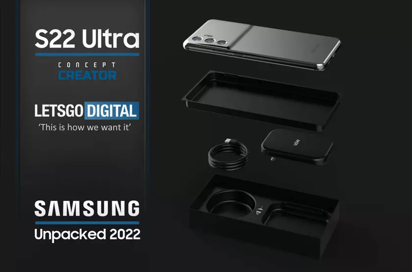 Хоть бы не сглазить: Samsung Galaxy S22 Ultra показали на рендерах со слотом microSD, 3,5 мм разъемом и подэкранной камерой