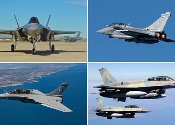 Греция покупает 24 Dassault Rafale, модернизирует 58 самолётов F-16 Fighting Falcon и хочет купить до 48 истребителей F-35 Lightning II