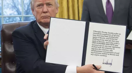 President of the United States Donald Trump introduced a tax on the crypto currency