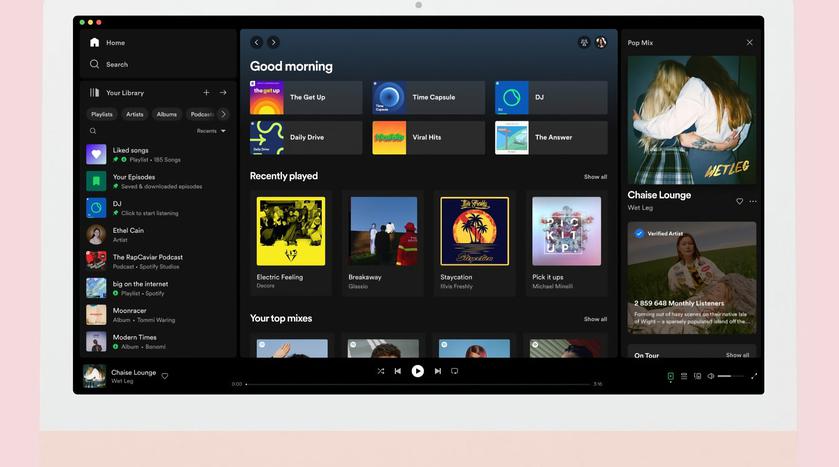 Spotify анонсировал обновлённую десктопную версию приложения