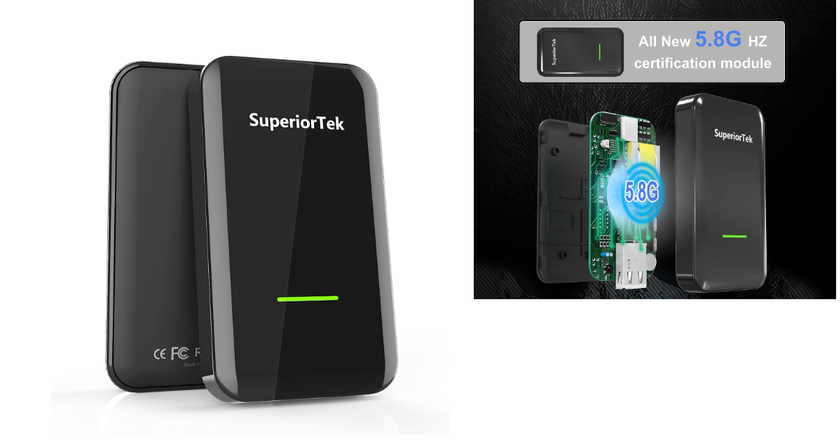 superiortek 5.0 wireless carplay adapter