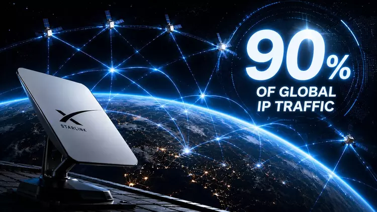 Маск прогнозирует Starlink 90% спутникового трафика: амбиции или математика?