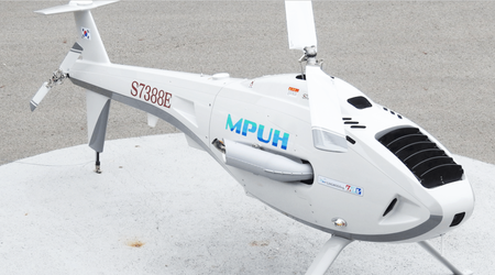 MPUH - hélicoptère de reconnaissance sans pilote avec une vitesse maximale de 140 km/h et un rayon d'action de plus de 50 km.