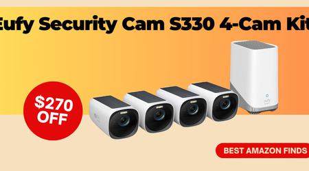 Eufy Security Cam S330 4-Cam Kit - $270 Off Buy Now!