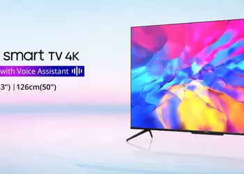 Realme Smart TV 4K: смарт-телевизоры на 43 и 50 дюймов с тонкими рамками, чипами MediaTek, Android TV и ценником от $385