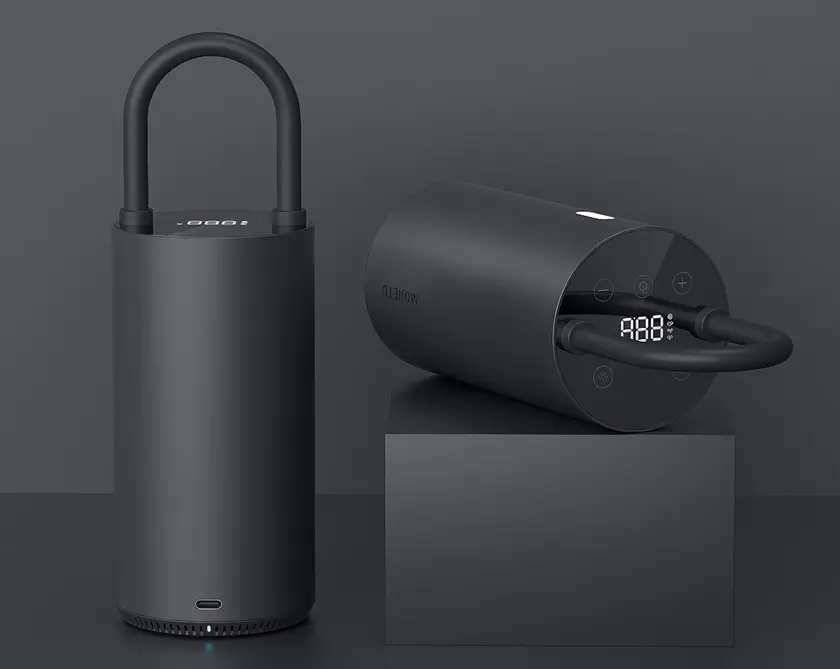 Mojietu Air Pump: портативный насос из экосистемы Xiaomi с дисплеем и портом USB-C за $62
