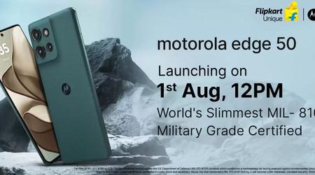 Motorola Edge 50 mit MIL-STD-810-Schutz und Sony LYT-700C-Kamera wird am 1. August vorgestellt