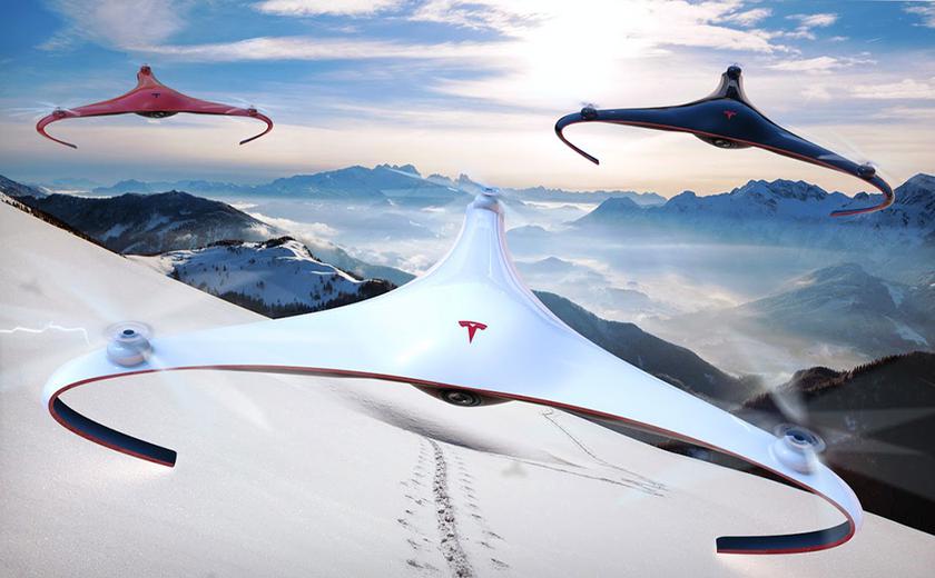 Дизайнер придумал концепт дрона Tesla, который захочется купить, даже если вам не нужен дрон