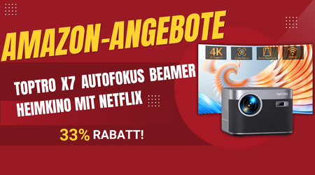 TOPTRO X7 4K Beamer: Heimkino-Erlebnis zum Schnäppchenpreis - 30% günstiger!