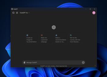 Приложение ChatGPT для Windows теперь доступно для всех бесплатно