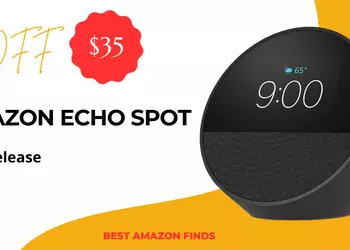 Amazon Echo Spot (2024 Release) - Limited time deal $35 Discount!