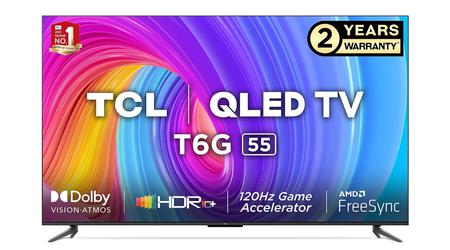 TCL T6G: gamma di smart TV con schermi QLED 4K fino a 55″, AMD FreeSync e Google TV a bordo a partire da 472€.