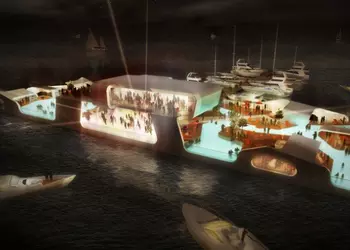 Плавучий остров-курорт Breakwater Chicago