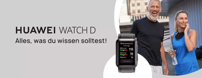 Huawei Watch D с функцией измерения артериального давления, датчиком ЭКГ и корпусом из авиационного алюминия дебютировали в Европе