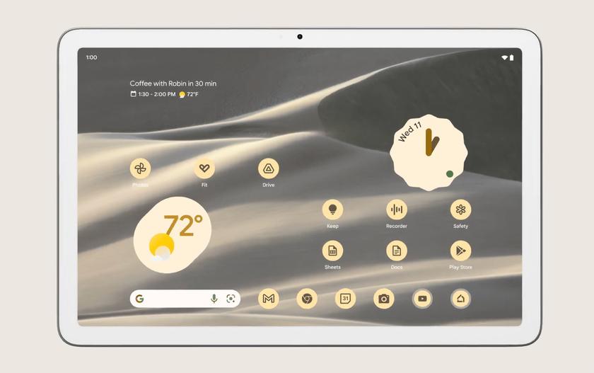 Слух: Pixel Tablet получит дисплей на 11 дюймов, поддержку Wi-Fi 6 и накопитель до 256 ГБ