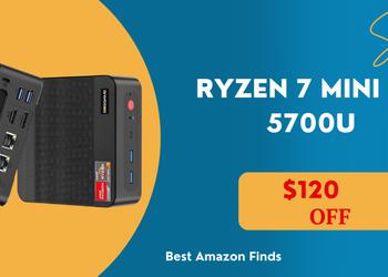 Ryzen 7 Mini PC 5700U with a $120 Discount!