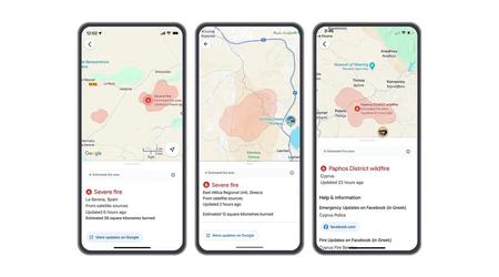 Google Maps and Search extend wildfire monitoring to 15 new countries in Europe and Africa