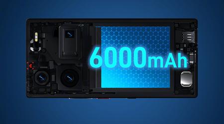 Det er offisielt: Nubia Z60 Ultra får et 6000 mAh batteri med støtte for 80 W hurtiglading.