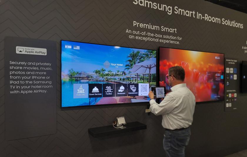 Samsung добавил поддержку Apple AirPlay для телевизоров Hospitality