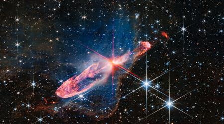 James Webb hat ein Foto von zwei Sternen gemacht, die 1.470 Lichtjahre von der Erde entfernt sind und sich gerade bilden