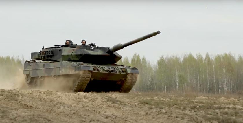 Вооружённые Силы Украины впервые показали немецкие танки Leopard 2A6 (видео)