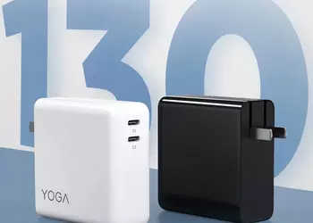 Lenovo представила YOGA CC130: GaN-зарядка с двумя портами USB-C и мощностью в 130 Вт
