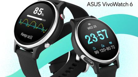 ASUS VivoWatch 6: AMOLED display, ECG sensor and up to 14 days of battery life for $140