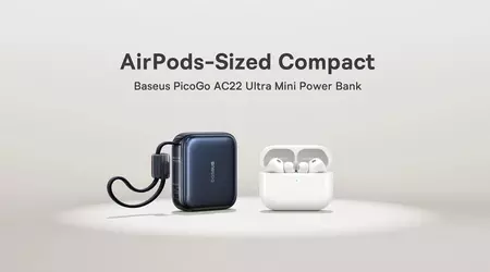Baseus introduced the ultra-compact PicoGo AC22 Ultra Mini power bank, which can easily be mistaken for a TWS earbud case