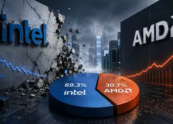 Intel теряет хватку: доля рынка x86 упала ниже 70% впервые за 31 год