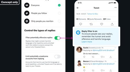 Twitter testet ein neues Konzept zur Zensur von Antworten auf Tweets