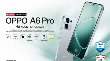 OPPO A6 Pro: смартфон з батареєю на 7000 мА·год і захистом IP69