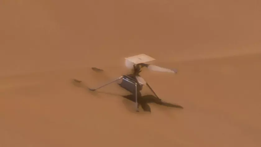 В NASA показали, что произошло с разбитым вертолетом на Марсе