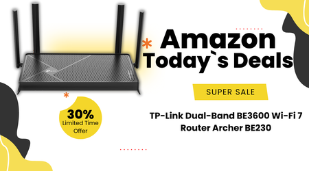 TP-Link BE3600 Wi-Fi 7 Router Archer BE230 Deal: $36.25 Off – 30% Amazon Discount!