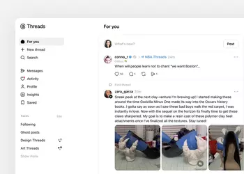 Meta тестирует обновленный дизайн веб-версии Threads с поддержкой личных сообщений 