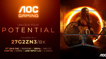 AOC AGON 27G2ZN3/BK - gaming monitor with 280Hz support for $240