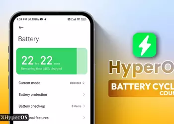 Баг HyperOS сбрасывает показатель циклов зарядки батареи Xiaomi