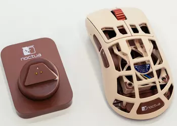 Ладони геймеров потеть не будут: представлена необычная игровая мышка Pulsar Feinman F01 Noctua Edition со встроенным вентилятором